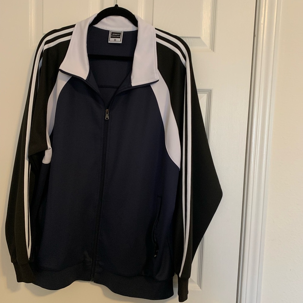Men size 2X Tri-color Track Jacket